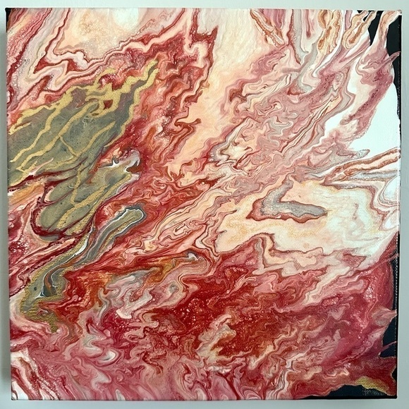 π
ΊOriginal Acrylic Painting  Unique Hand Painted Canvas Modern Colorful - Picture 6 of 15